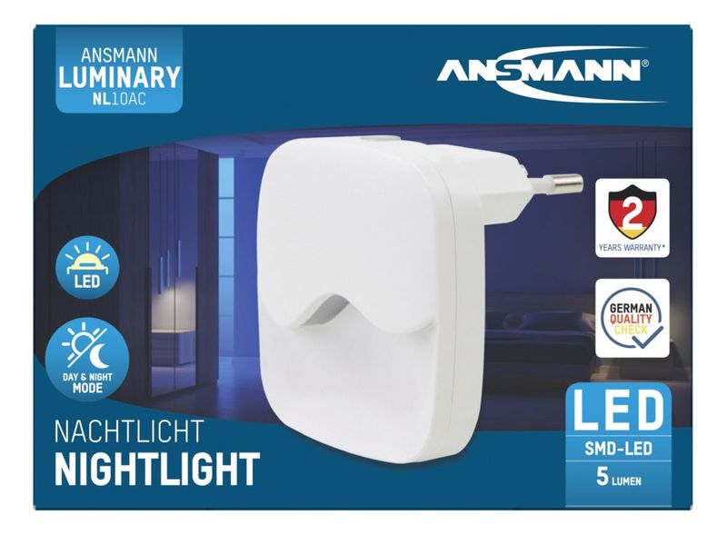 Ansmann-NL10AC-Luce-notturna-con-spina