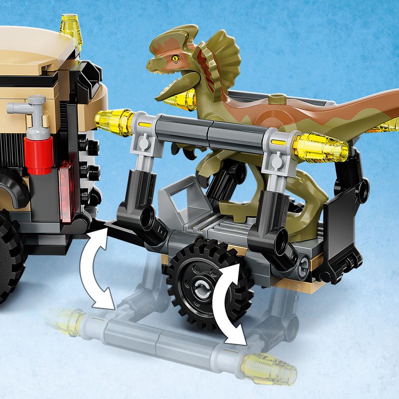 LEGO-Jurassic-World-76951-Trasporto-del-Piroraptor-e-del-Dilofosauro-Giochi-per-Bambini-di-7--Anni-con-Dinosauro-Giocattolo