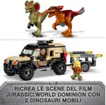 LEGO-Jurassic-World-76951-Trasporto-del-Piroraptor-e-del-Dilofosauro-Giochi-per-Bambini-di-7--Anni-con-Dinosauro-Giocattolo