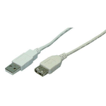 LogiLink 3m USB 2.0 cavo USB USB A Grigio