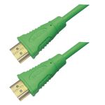 M-Cab 7000997 cavo HDMI 200 m HDMI tipo A Standard Verde (HDMI CABLE 4K30HZ 2M GREEN - W/ETHERNET 1.4)