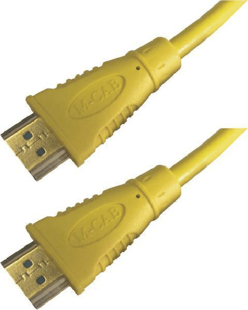 M-Cab-7000996-cavo-HDMI-2-m-HDMI-tipo-A-Standard-Giallo--HDMI-CABLE-4K30HZ-2M-YELLOW---W-ETHERNET-1.4-