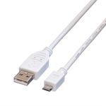 VALUE 11998751 cavo USB USB 2.0 0,15 m USB A Micro-USB B Bianco