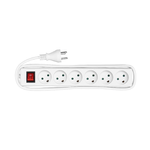 Microconnect MC-GRU0618DK prolunghe e multiple 1,8 m 6 presa(e) AC Interno Bianco