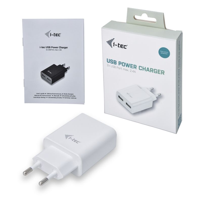 i-tec-CHARGER2A4W-Caricabatterie-per-dispositivi-mobili-Bianco-Interno