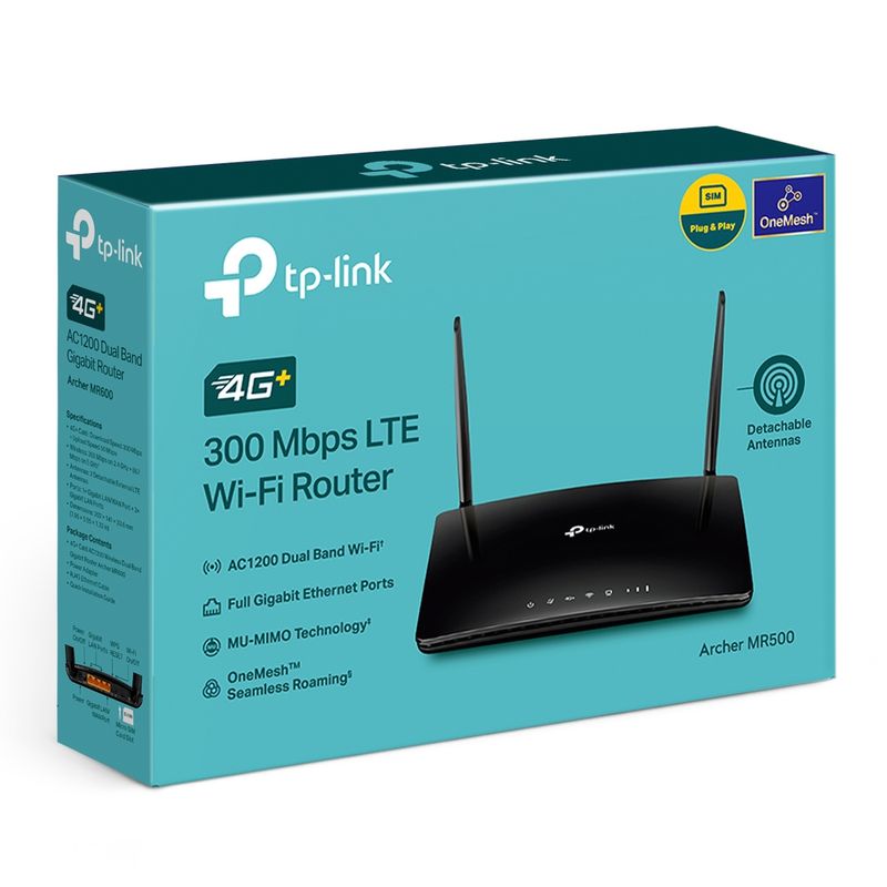 TP-Link-Archer-MR500-router-wireless-Gigabit-Ethernet-Dual-band--2.4-GHz-5-GHz--4G-Nero