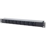 Intellinet 163651 unità di distribuzione dell'energia (PDU) 8 presa(e) AC 1U Nero, Argento