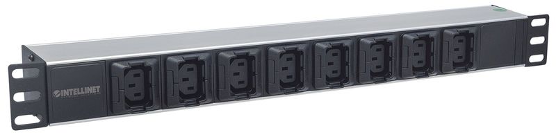 Intellinet-163651-unita-di-distribuzione-dell-energia--PDU--8-presa-e--AC-1U-Nero-Argento