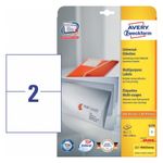 Avery Zweckform Avery 6176 etichetta autoadesiva Rettangolo Permanente Bianco 50 pz