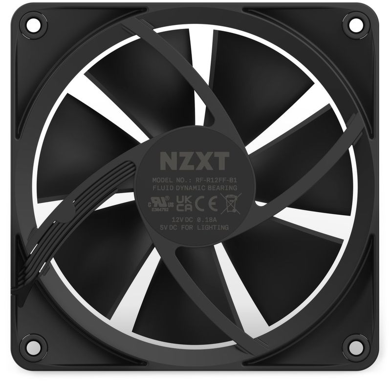 NZXT-F120-RGB-Case-per-computer-Ventilatore-12-cm-Nero-1-pz--NZXT-F120-RGB-120mm-Single-Black-