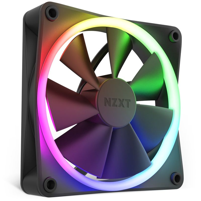 NZXT-F120-RGB-Case-per-computer-Ventilatore-12-cm-Nero-1-pz--NZXT-F120-RGB-120mm-Single-Black-