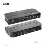 CLUB-3D max. Auflsung 4096x216060Hz  Konsolenanschlsse U2x USB 2.0-A (Rckseite) 1x HDMI Buchse (Rckseite) 2x 3