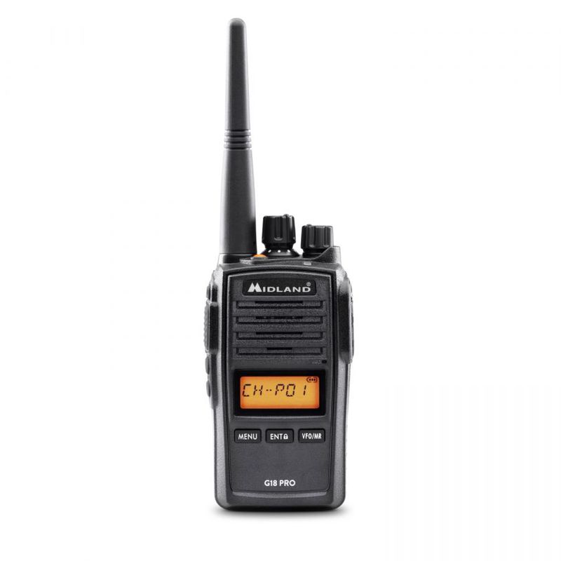 Midland-G18-Pro-ricetrasmittente-99-canali-446.00625---446.19375-MHz-Nero