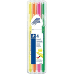 Staedtler STAEDTLELER TRIPLUS TEXTSURFER 362 Confezione da 4 pennarelli fluorescenti - corsa 1 - 4 mm ca.