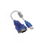 InLine 4043718111091 adattatore per inversione del genere dei cavi USB Sub-D Blu, Grigio, Trasparente