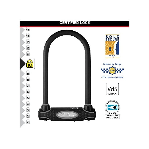 MASTER-LOCK-8195EURDPRO-antifurto-per-bicicletta-Nero-210-mm-Gancio-a-U