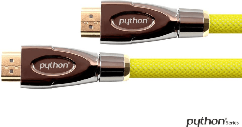 PYTHON-Cavo-HDMI-2.0-1m-Ethernet-4K2K-UHD-placcato-oro-OFC-giallo