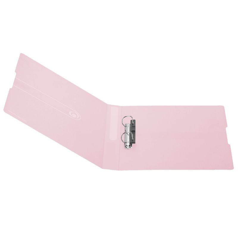 Raccoglitore-ad-anelli-Herlitz-a-2-anelli-DIN-A4-38-cm-rosa-trasparente