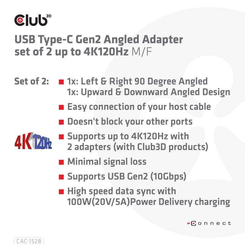 Links-und-Rechts-90-Grad-abgewinkelt---je-1-Adapter-mit-aufwrts-und-abwrts-abgewinkeltem-Design--Einfacher-Anschluss-Ihr