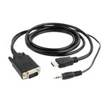 CableXpert 3 m - VGA - HDMI 35 mm - Maschio - Maschio - 1920 x 1080 pixel A-HDMI-VGA-03-10