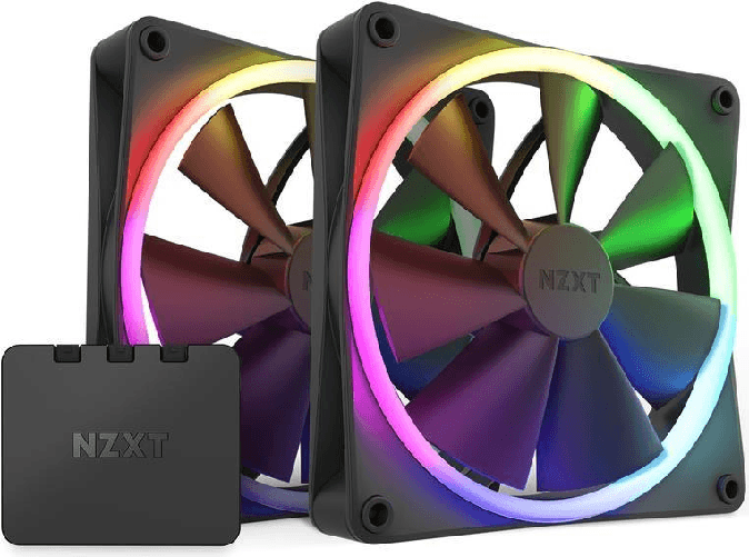 NZXT-F140-RGB-Gehuselfter-140mm-Schwarz-2er-Pack