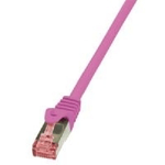 Cavo-patch-CAT6-025-m-rosa-S-FTP-2xRJ45-LSZH-CU-LogiLink