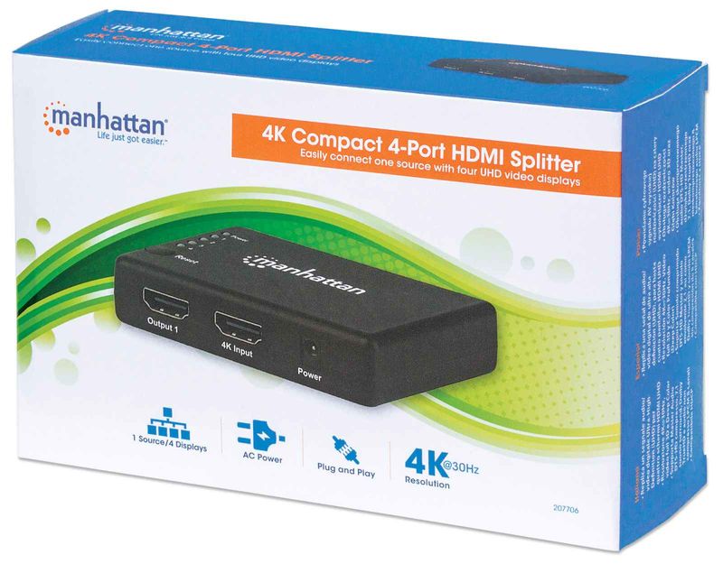 Manhattan-207706-ripartitore-video-HDMI-4x-HDMI