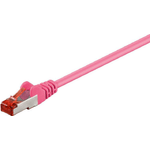 Microconnect B-FTP602PI cavo di rete Rosa 2 m Cat6 F/UTP FTP (F/UTP CAT6 2m Pink PVC - Outer Shield  Foil screening - 4x