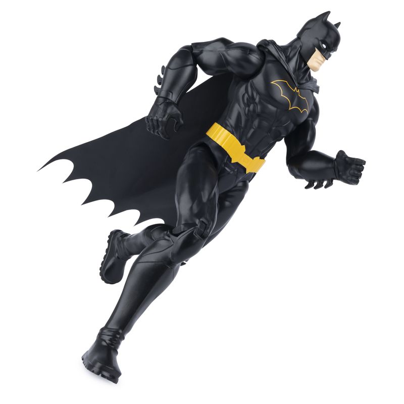 DC-Comics---BATMAN---Personaggio-Batman-in-scala-30-cm-con-decorazioni-e-armatura-nera-originale-mantello-e-11-punti-di-articolazione---Giocattoli-per-bambini-e-bambine-dai-3-anni