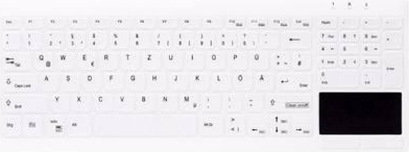 Cherry Active Key AK-C7412 tastiera Medico USB QWERTZ Tedesco Bianco