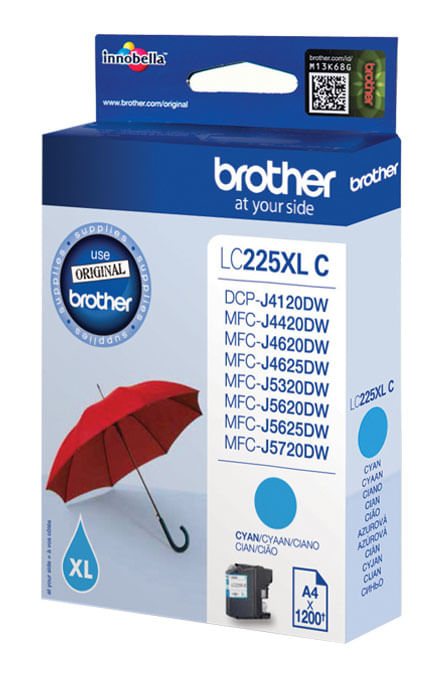 Brother-LC-225XLC-cartuccia-d-inchiostro-1-pezzo-i--Originale-Ciano