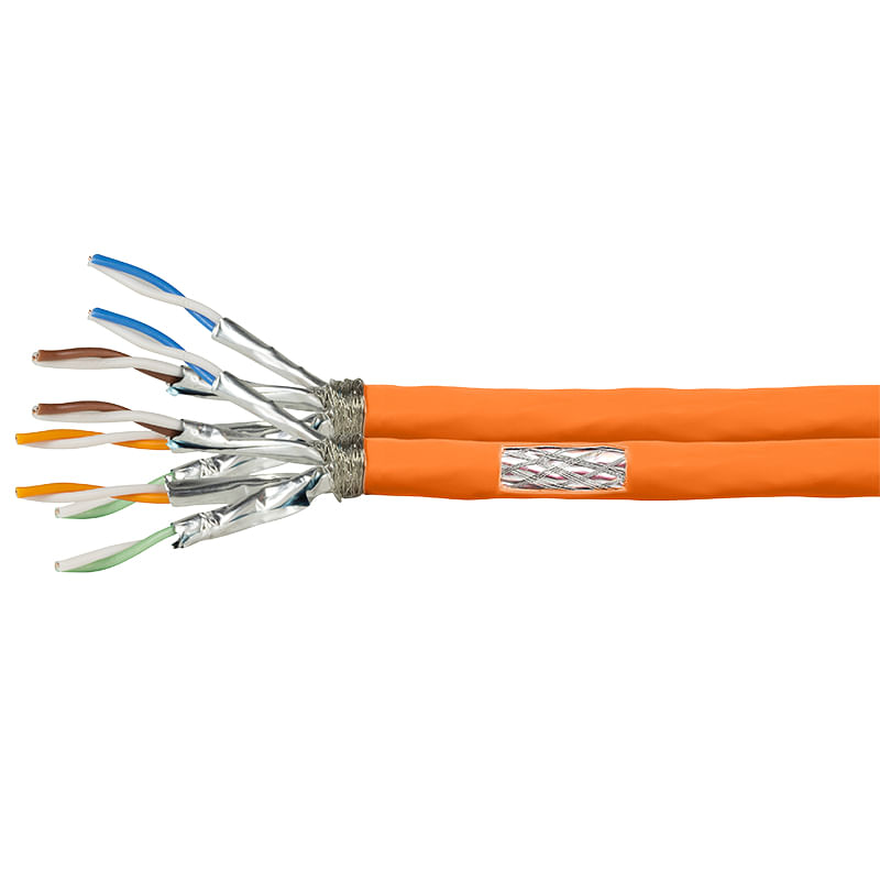 Cavo-S-FTP-Cat7-AWG23-1000MHzarancioneduplex