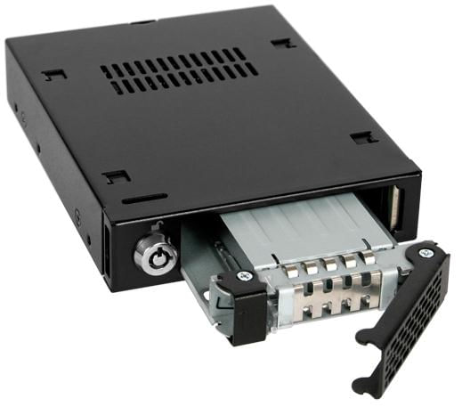 IcyDock-ToughArmor-MB991SK-B---Rugged-Full-Metal-2.5-SATA-HDD---SSD-Mobile-Rack-for-External-3.5--Drive-Bay