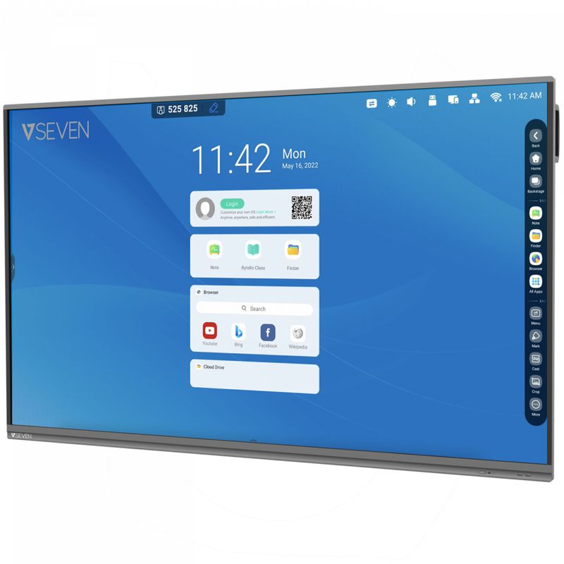 V7-IFP7502-V7PRO-lavagna-interattiva-1905-cm--75---3840-x-2160-Pixel-Touch-screen-Nero-USB---Bluetooth