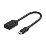 Microconnect USB3.1CAF02BH cavo USB 02 m USB 3.2 Gen 1 3.1 Gen 1 USB C USB A Nero (USB-C to USB3.0 A adapter - 0.2m Blac