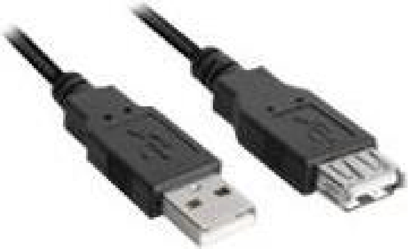 Sharkoon---USB-Verlangerungskabel---USB--M--zu-USB--W----USB-2.0---3-m---Schwarz