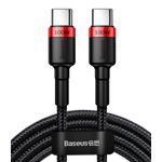 Baseus CATKLF-AL91 cavo USB 2 m USB C Nero (Baseus Cafule USB-C Cable 100W PD2.0 2m - Red - Black)