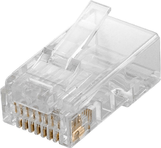 Microconnect-KON503-10-cavo-di-collegamento-RJ45-Translucent--Modular-Plug-CAT5e-Plug-8P8C---Unshielded-10pcs-in-one-bag