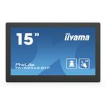 Iiyama ProLite TW1523AS-B1P Monitor PC 39,6 cm (15.6") 1920 x 1080 Pixel Full HD LED Touch screen Multi utente Nero