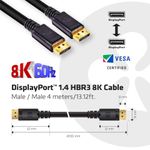 CLUB3D-DISPLAYPORT-1.4-HBR3-CABLE-MALE---MALE-4-METERS-13.12FT.8K-60HZ---24AWG----BLACK-CONNECTOR