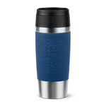 EMSA Travel Mug Classic N2020300 tazza da viaggio 360 ml Nero, Blu, Acciaio inox Acciaio inox