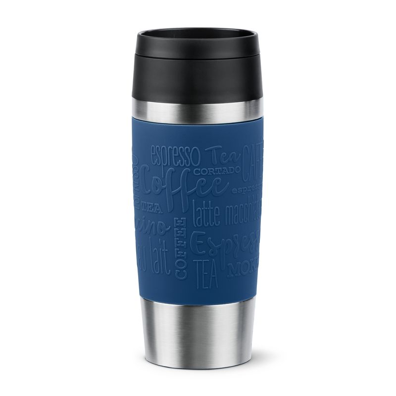 EMSA-Travel-Mug-Classic-N2020300-tazza-da-viaggio-360-ml-Nero-Blu-Acciaio-inox-Acciaio-inox