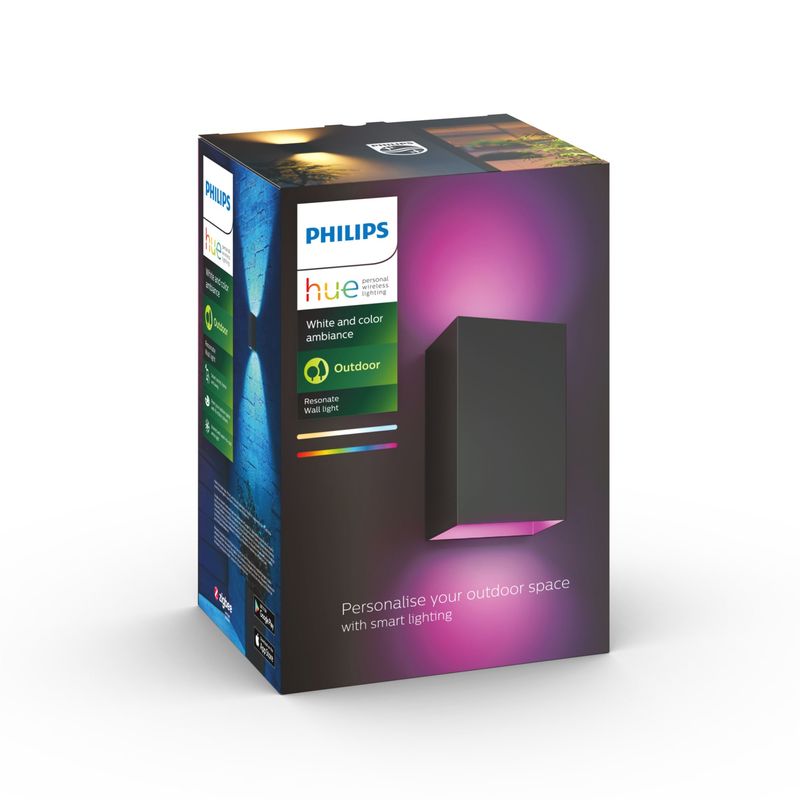 Philips-Hue-White-and-Color-ambiance-Resonate-Lampada-Smart-a-parete-Up-Down-Nero-in-Alluminio