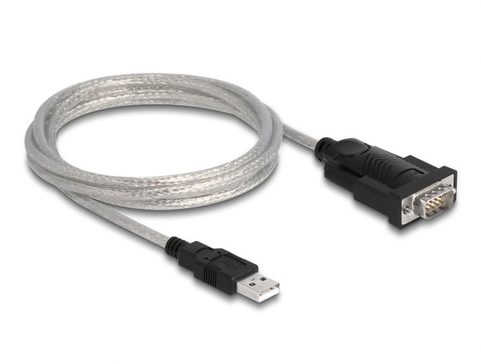 DeLOCK Adattatore USB 2.0 Tipo-A per 1 x seriale RS-232 D-Sub 9 + adattatore D-Sub 25