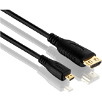 PureLink - PureInstall Serie  Zertifiziertes High Speed Micro HDMI Kabel mit Ethernet Kanal. 24 kt. vergoldete Przisions