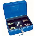 Wedo Cash box size 2 cassetta per monete e banconote Blu