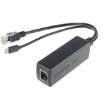 Microconnect MC-POESPLITTER divisore di rete Nero Supporto Power over Ethernet PoE (PoE Splitter 5V 2.4A - Ethernet to R