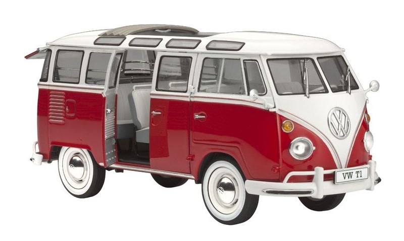 Revell-Volkswagen-T1-SAMBA-BUS---1-24---Montagesatz---VW-T1-Samba-Bus---Bus---VW-T1-Samba-Bus---Pro--07399-