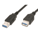 M-Cab 7001168 cavo USB 3 m USB 3.2 Gen 1 3.1 Gen 1 USB A Nero (3M USB 3.0 CABLE A-A /M-F BK - .)