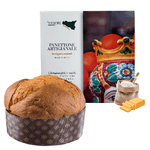 Tesori di sicilia panettone artigianale pandorato 1kg, scatola siciliana "a donna elisabetta" panettone a lievitazione naturale, idea regalo natale